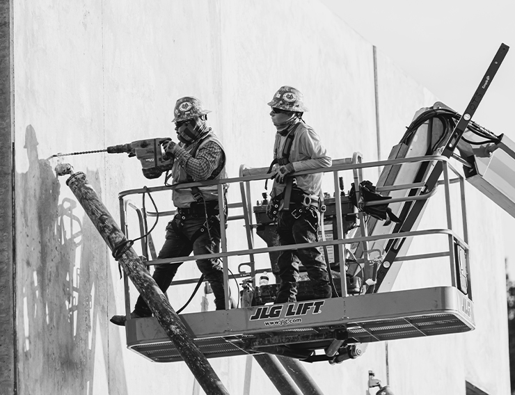 Two construction men